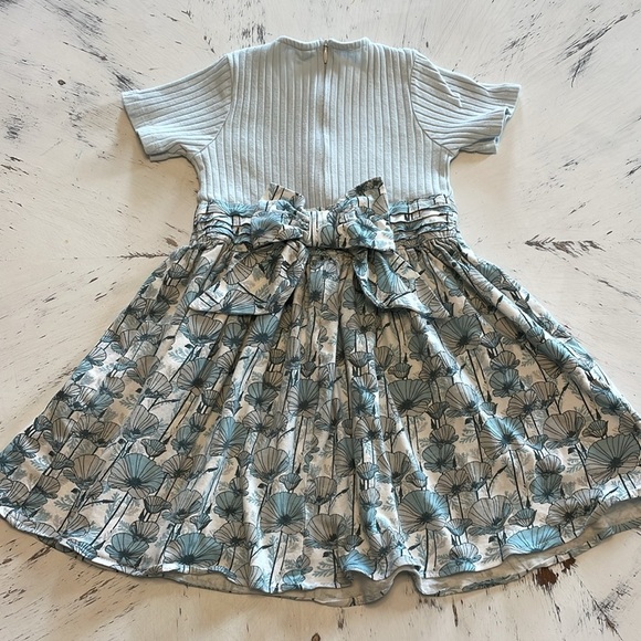 Kate Quinn Organic Cotton Aqua Poppy Dress - Picture 4 of 5